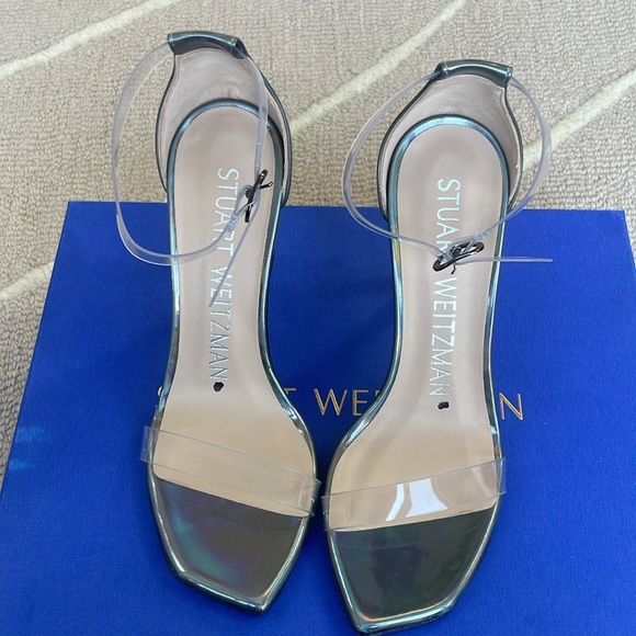 Stuart Weitzman NUDISTCURVE IRIDESCENT 100 STRAP SANDAL - Picture 7 of 7